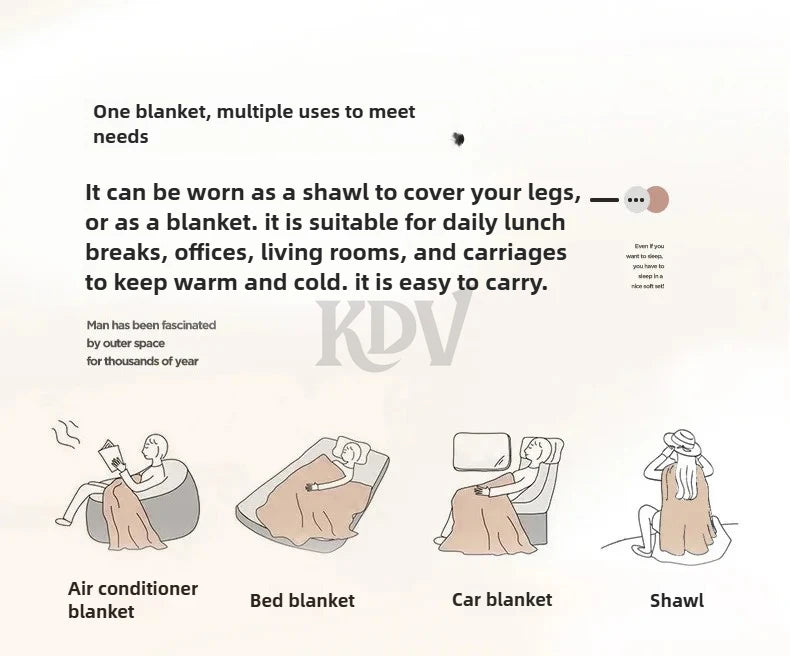 Manta de Vellón de Doble Capa - Frazada Gruesa y Cálida de Coral Fleece para Cama y Sofá