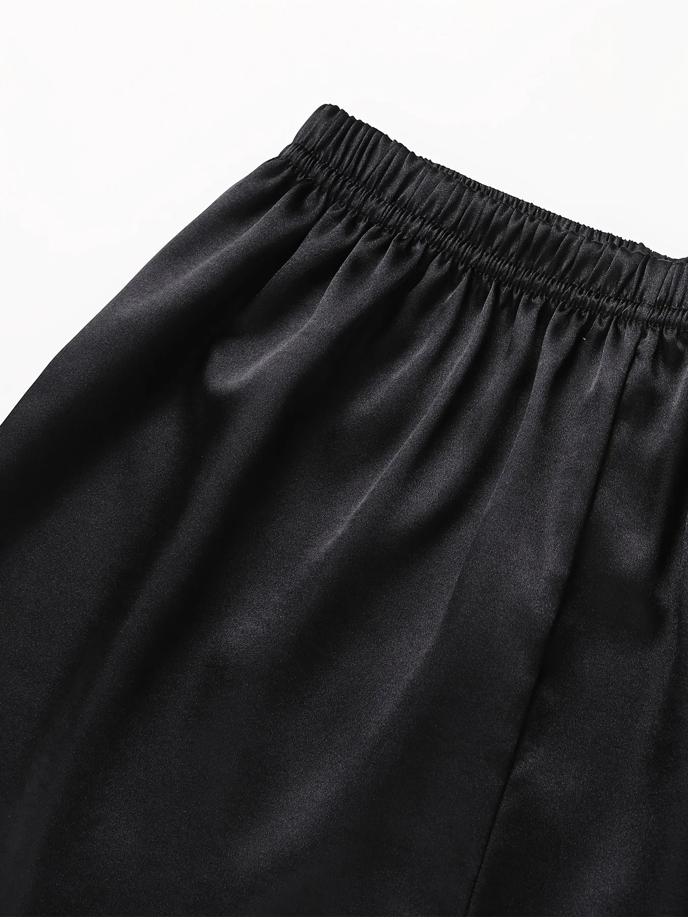 Conjunto de Pijama con Botones - Set de Manga Larga con Cuello Solapa y Pantalón Largo